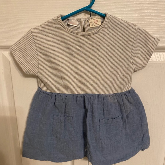 ZARA 12/18 months Jean Dress - Picture 1 of 3
